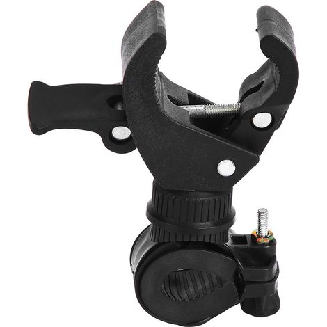 2 Stück universelle drehbare Fahrradlenkerhalterung für LED-Taschenlampen, Klemme, Clip-Halterung (1/5)