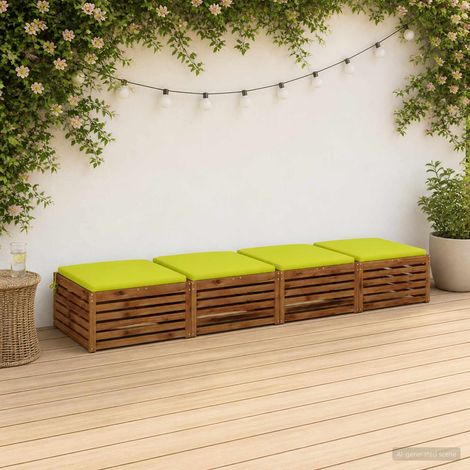 vidaXL Cojines de Asiento de 4 Piezas SOEST 4 uds. 100% Poliéster (1/5)