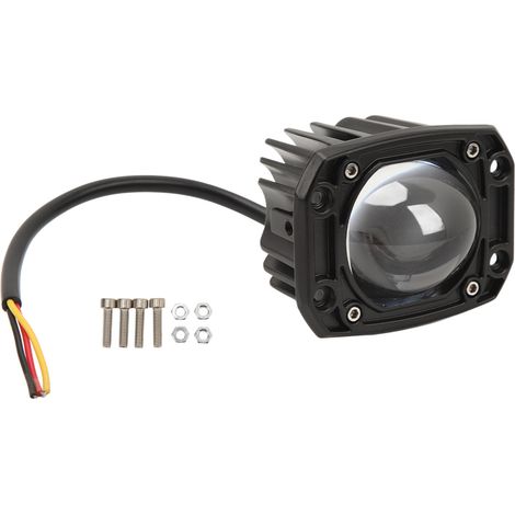 Phare de travail LED 20W 12-80V en alliage d'aluminium, verre antibrouillard pour camion, voiture, SUV, ATV, UTV, bateau, moto (1/5)