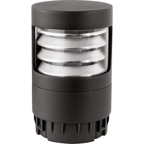 Paletto LED Direzionale GES2370 180° CCT 3000K/4000K/5000K IP65 Alluminio Grigio Antracite Trattamento C4 - Gealuce (1/3)