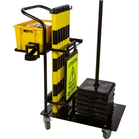 Chariot de signalisation maintenance - Jaune/Noir - 6100485 (1/5)