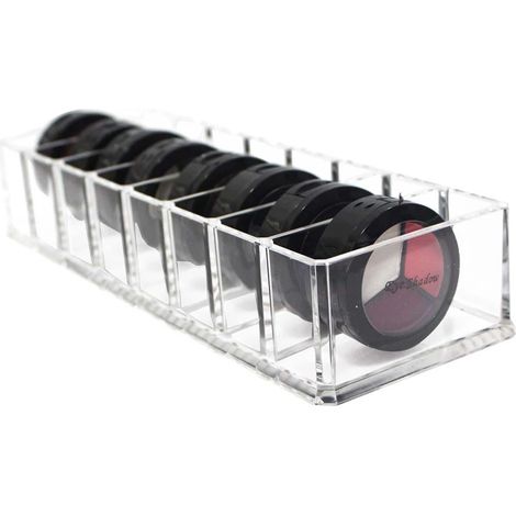 Lot de 8 boîtes de rangement pour poudres cosmétiques, trousse de maquillage pour femmes, contenant de rangement pour produits cosmétiques (1/5)