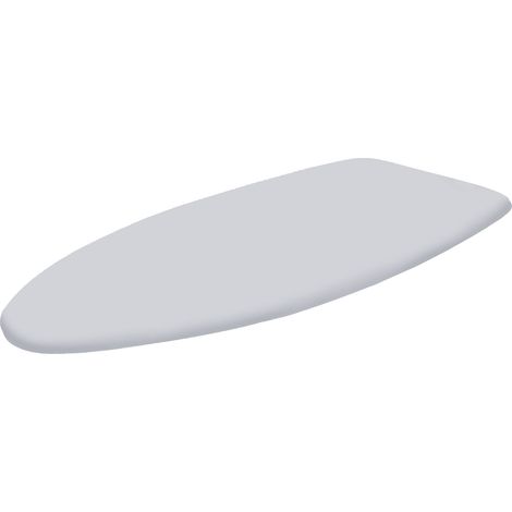 Copriasse Ricambio Asse da Stiro Rugby 125x46 cm Cotone Spugna Feltro Grigio
