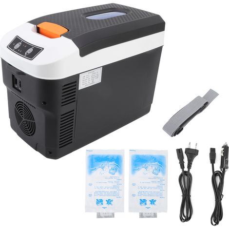 Réfrigérateur de voiture 12l 12V, chauffage réglable, ventilateur silencieux, glacière à insuline avec bandoulière, petit réfrigérateur (1/5)