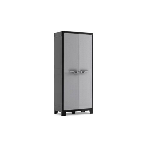Armario Exterior - Mueble de Jardín Gris 44x80x182h cm