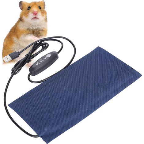 Tappetino riscaldante USB per animali domestici da interno, da posizionare sotto il terrario o sotto il terrario, tappetino riscaldante per rettili (28 x 14 cm)