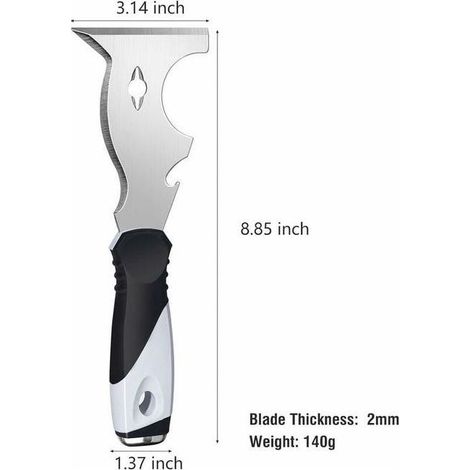 10-in-1 Farbschaber, Spachtel, Mehrzweck-Malerwerkzeug, Farbschaber für Holz (1/5)