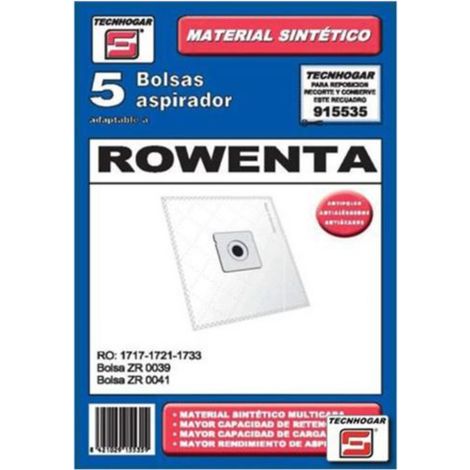 Bolsa de aspirador Rowenta Silence Force tela (5uds)