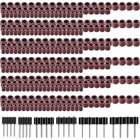 Tambour De Ponçage Comprenant 360 Pièces Bandes de Ponçage et 24 Pièces Tambour Mandrin pour Dremel Outils Rotatifs (1/5)