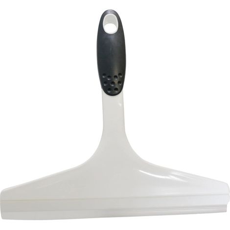 Raclette de douche Novaliv 23,5 cm blanche manche ergonomique raclette à eau raclette de douche raclette à vitre raclette à vitre accessoires de