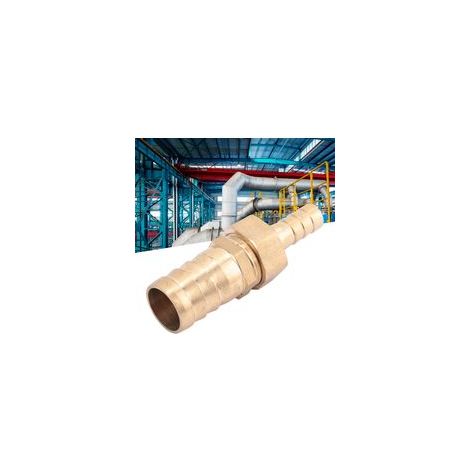 Raccord en laiton pour tuyau, réducteur à embout cannelé, connecteur de réduction (10 mm - 19 mm) (1/5)