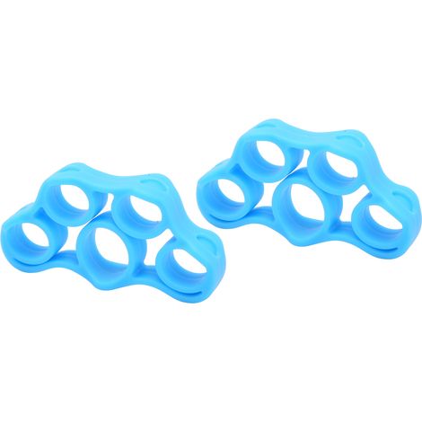 Silikon-Fingertrainer zur Verbesserung der Fingerfertigkeit, hohe Flexibilität, Handgriffstärker, Widerstandsbänder für Senioren, hellblau, 3 kg (1/5)