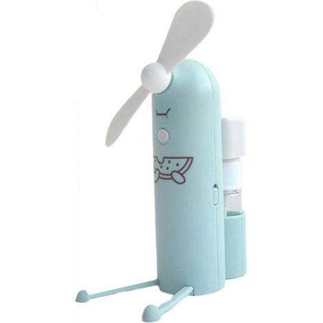 Mini ventilateur portable avec port USB, petit ventilateur de voyage, support pour téléphone portable (1/5)