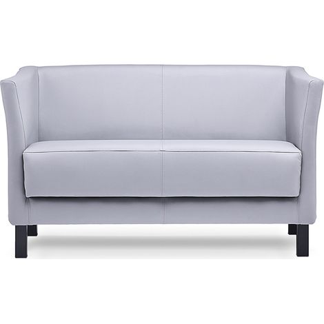 KONSIMO ESPECTO Modernes Sofa 2 Sitzer, aus Kunstleder, grau (1/5)