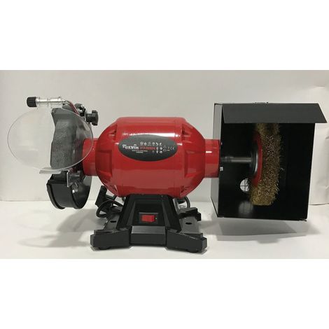 CEVIK PRO - CP10-150MIXTA Mola da Banco Combinata 450W - Mola e Spazzola 150 mm - 2950 rpm - Smerigliatrice e Lucidatrice per Officina e Affilacoltelli