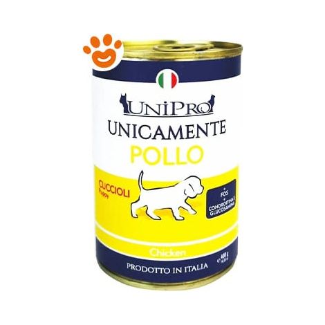 Unipro Dog Unicamente Puppy Pollo - Lattina 400 Gr -