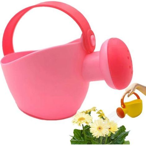 1 Kindergießkanne, rosa, ergonomisch, für den Garten, als Lernspielzeug, für Aktivitäten im Freien und zum Baden (1/5)