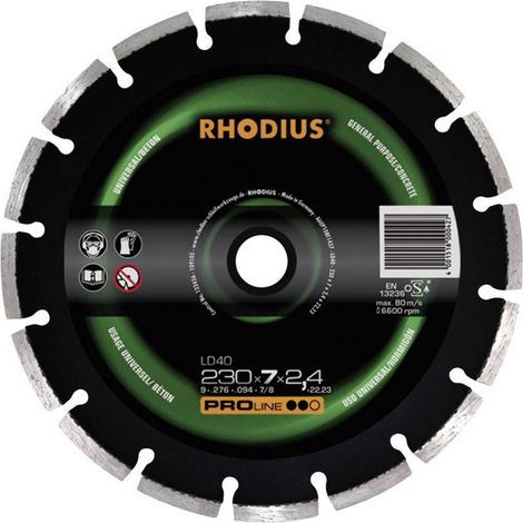 Disque diamant LD40 230 mm - RHODIUS (1/2)