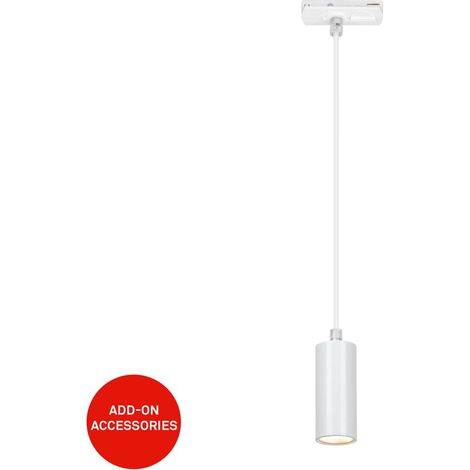 Briloner Rail Système de rail, Variable, Combinable, Accessoires, Blanc, Ø4 x 10 cm