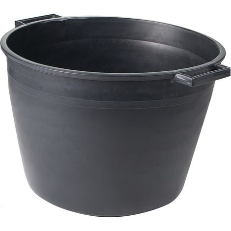 CASSA MACERIE TONDA IN PP NERO LT.40- mm 450x350x355- FF- pezzi 1