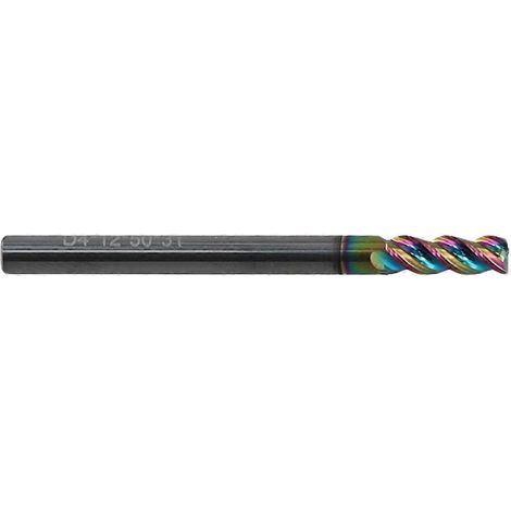 Fraise en carbure à 3 dents en tungstène pour CNC D4xD4x50L-- (1/5)