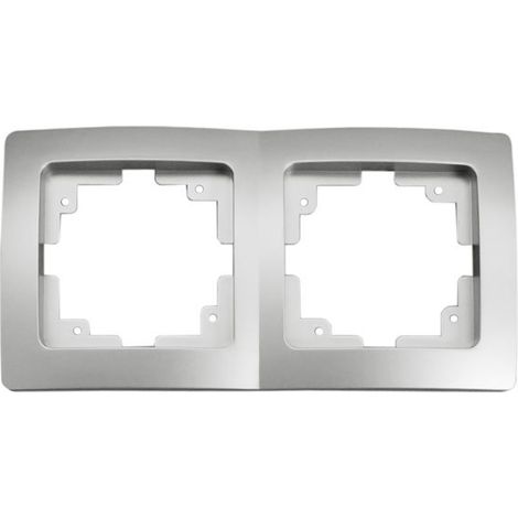 Marco doble para mecanismo empotrable Electro Dh 36.535/MD/B, color blanco, 8430552137862