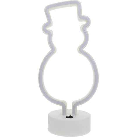 Lampe décorative LED bonhomme de neige de Noël (1 pièce)-31X14CM-White (1/3)