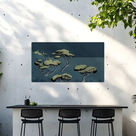Tableau extérieur calanques, 120x80 cm (1/5)