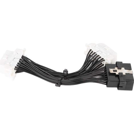 OBDII Y Câble, 16Pin 1 à 2 OBDII Adaptateur Splitter Y Câble Rallonge Pour GPS Voiture Conduite Enregistreur. (1/5)