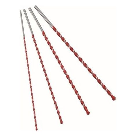 Set di punte professionale Multicut Box 4 pezzi 6,8,10,12x400mm rotonde