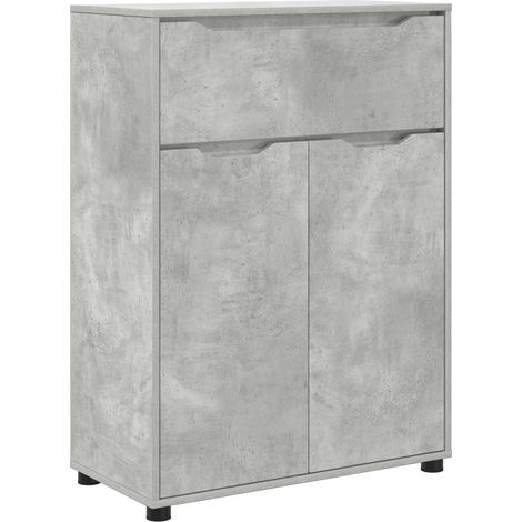 Maison Exclusive - Badezimmerschrank Beton Grau 72,5 x 36,5 x 100 (1/5)