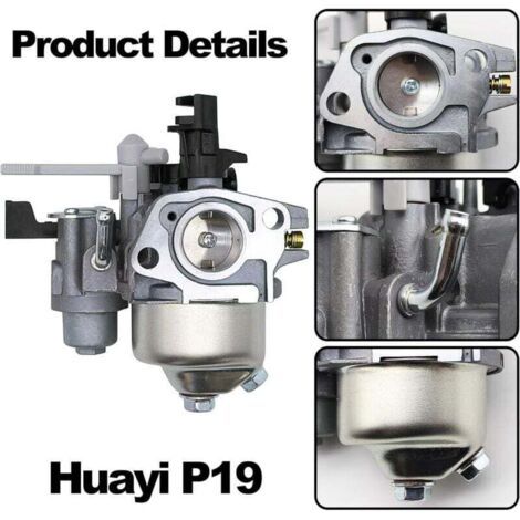 NALOOKAMIC  Carburateur GX160 Huayi P19 OEM 16100-ZH8-W61 pour Honda Loncin 5.5PS 6.5PS Coleman Ct200u Bt200x Kt196 196cc 224cc Mb165 Mb200 5.5PS 6.5PS Mini Bike Fraise à neige Nettoyeur haute pressio