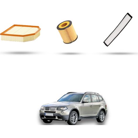 Kit tagliando 3 filtri compatibile con Bmw x3 (E83) 2.5si 160kw dal 2006 al 2010 (1/5)