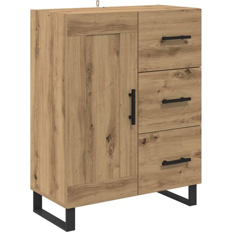 Maison Exclusive - Credenza Rovere artigianale 69,5 x 34 x 90 cm