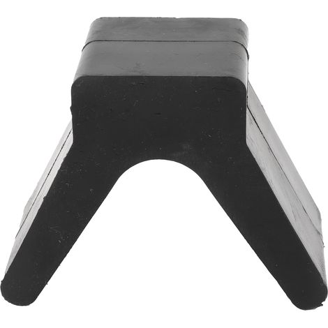 Ortviai Arrêt de proue en caoutchouc V pour remorque de bateau – 5 cm, noir, fixation sécurisée du bateau (1/5)