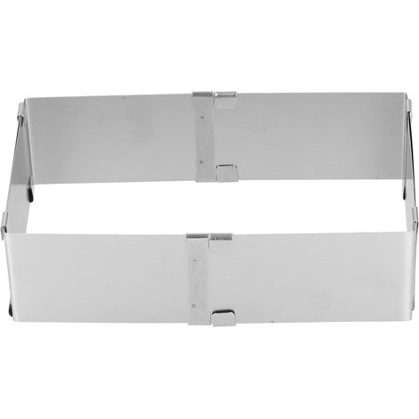 Anneau de Mousse carré en acier inoxydable, moule à gâteau rétractable pour Biscuits, outils de cuisson de cuisine à faire soi-même, 10  18cm