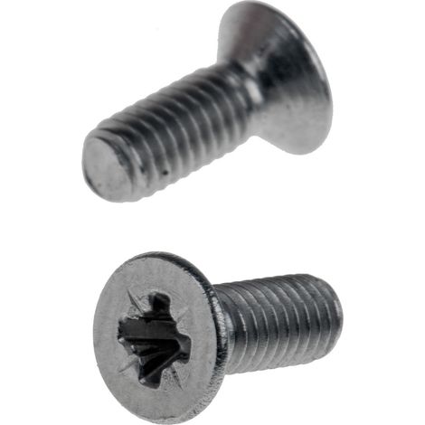 Vis à métaux RS PRO M3 à tête Fraisée Pozidriv en Acier Inoxydable, 8mm ( Prix pour Sachet de 100 )