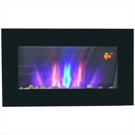 Cheminée électrique mural avec effet flamme 7 couleurs (1/5)