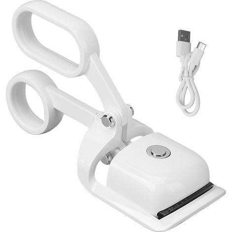 Curler À Cils Électrique Chauffant - Réglage De Température Sur 3 Niveaux - Batterie Rechargeable Usb-c - Blanc (1/5)