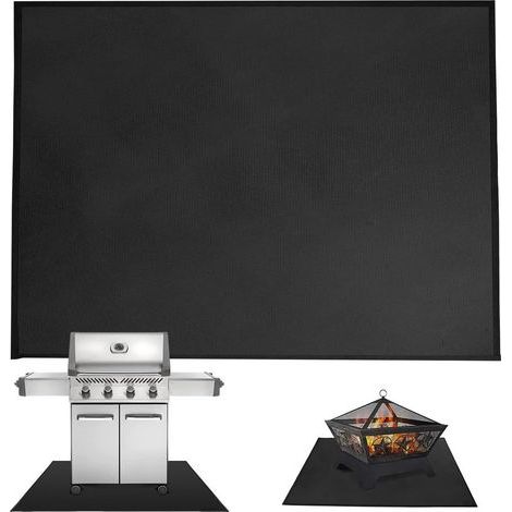 Grill Mat, Heat Resistant 2000°F, Waterproof, for Terrace and Patio (1/5)