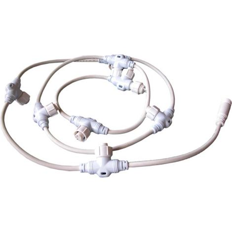 collecteur - festilight infinilight - 8 sorties - blanc - 2 mètres - 230v - festilight 90390-w-z