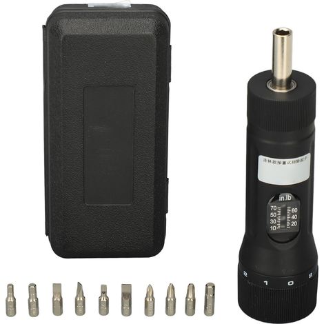 [JAMAIS UTILISÉ]Clé dynamométrique à tournevis 10‑70 po-lb, entraînement 1/4 po, tournevis à torsion réglable (1/5)