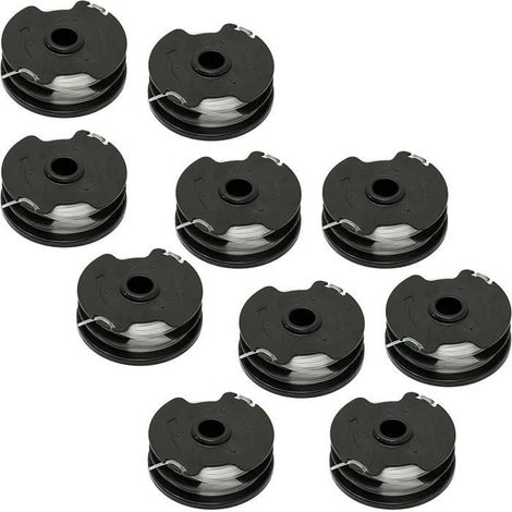 Lot De 10 Bobines Pour Coupe-Bordures Sans Fil Parkside Prta 20 Li C3 Ian351753 Tondeuse Sans Fil Sense Accusense (1/4)