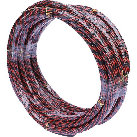 Tire-câble à tête plate, grand diamètre, flexible, 3 conducteurs, pour électriciens, 20 m