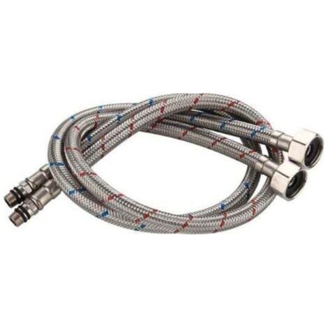 Tuyau flexible de raccordement en acier inoxydable pour robinets mitigeurs d'eau chaude et froide, éviers de cuisine, robinets, 60 cm