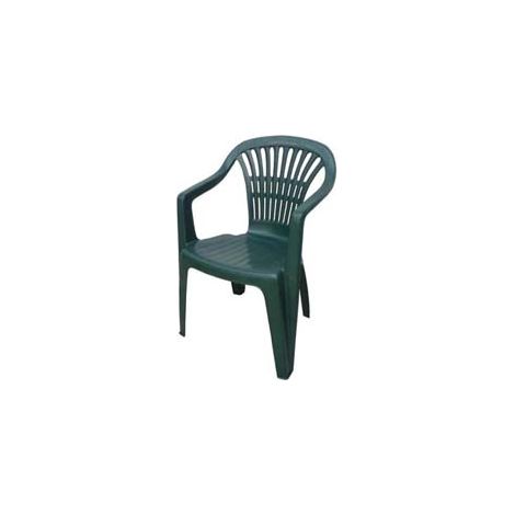 POLTRONA DA GIARDINO LYRA VERDE  cm.56x54x80h.  peso kg.2,75