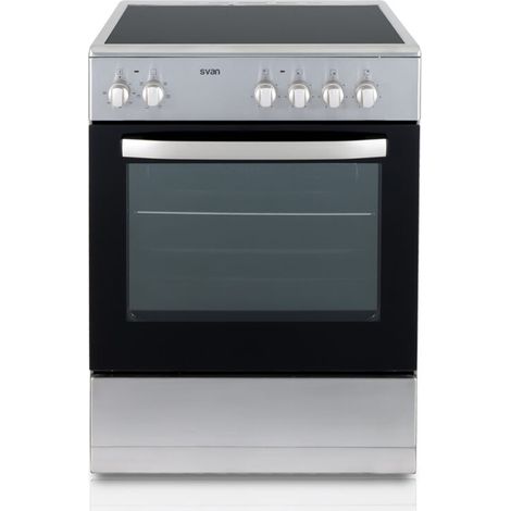 Cocina 59,8cm 4 Quemadores SVAN SKV4600X Inox   Vitrocerámico, E
