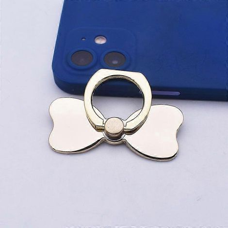 Lot de 2 supports de téléphone portable dorés avec anneau métallique, rotation à 360° (1/4)
