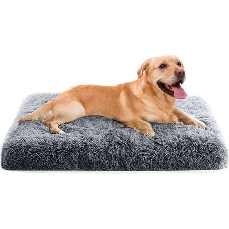 Lit pour chien et chat 100x60cm – Coussin déhoussable et lavable – Fond antidérapant – Mousse à mémoire orthopédique (1/4)