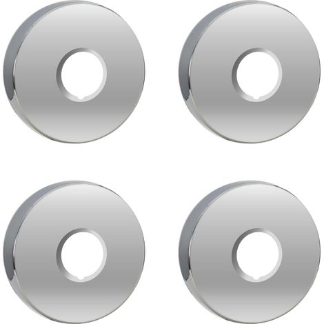 Rosace Mitigeur Douche Acier Inoxydable (3/4) Ø 27 mm x Ø 80 mm x hauteur 25 mm 4pcs, Rosace Robinet, Garniture Pour Robinet De Douche Muraux (4, 80x25mm Argent) (1/5)